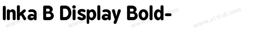 Inka B Display Bold字体转换